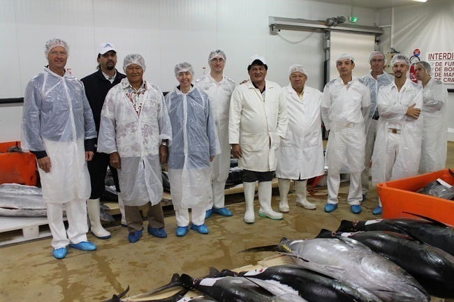 Le COMSUP en visite au port de pêche