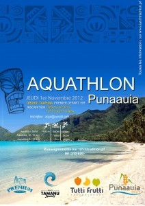 L'AS Tamarii Punaruu organise son aquathlon annuel le 1er novembre