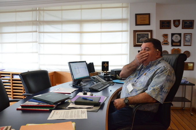 Mario Banner-Martin, directeur du Port Autonome de Papeete.