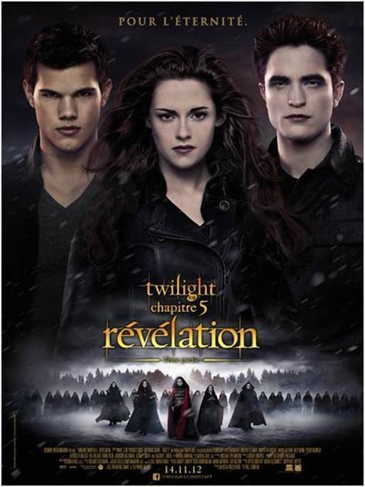 La saga Twilight: deux soirées uniques en avant-première du film chapitre 5 "Révélation 2ième partie"