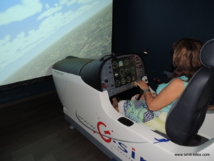 Martine en pleine phase de décollage de l'aéroport  de Blagnac-Toulouse