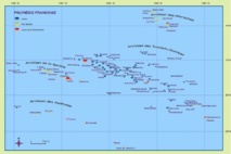 Carte des archipels de la Polynésie française et des lieux de prélèvements (source : Rapport PRP-ENV/SESURE 2012-17)