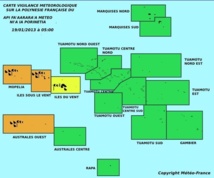 Alerte météo: vigilance orange aux îles sous le vent et aux australes (MAJ 19/01 à 5 :00)