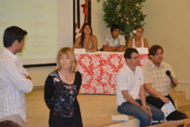 Torea Colas (ATN), Michèle Lewon (lycée Aorai), Hiria Ottino (Tahiti Tourisme) et Christopher Cozely (consulat US).