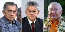 Oscar Temaru, Gaston Tong Sang et Gaston Flosse se sont succédé à la présidence du Pays de 2004 à 2013.