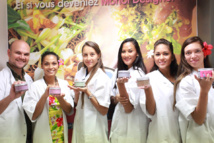 Les Candidates à Miss Tahiti 2013 s'initient à la Cosmetic Academy