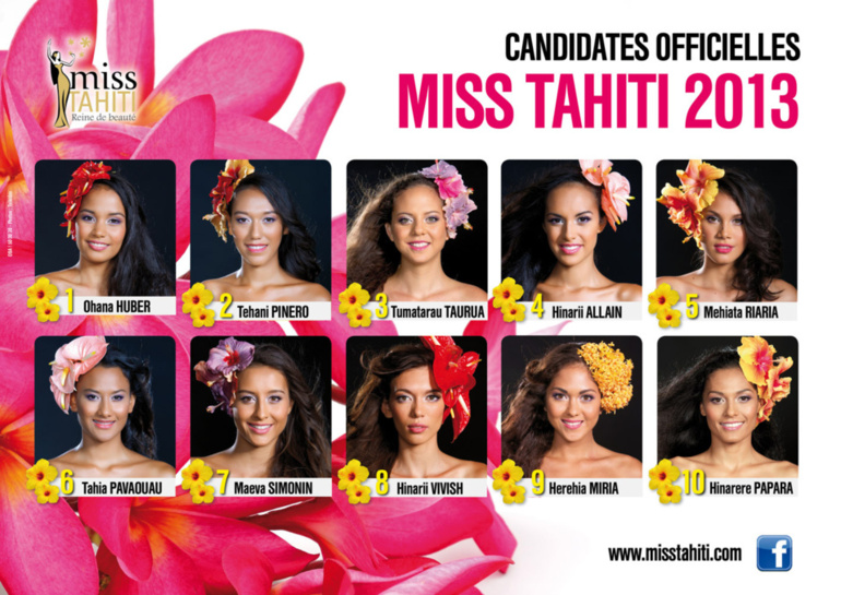 Choisissez votre miss tahiti 2013