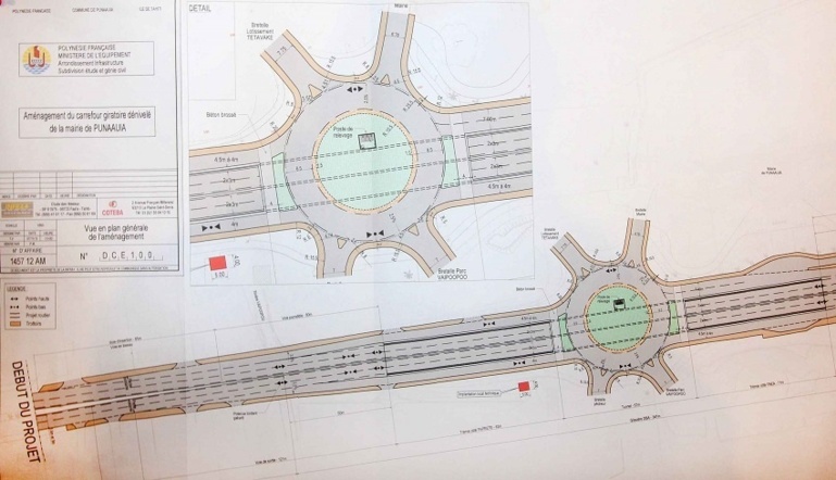 Les travaux du tunnel de la mairie de Punaauia ont démarré