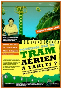 Conférence-débat «Tram aérien» par Pierre Jaussaud