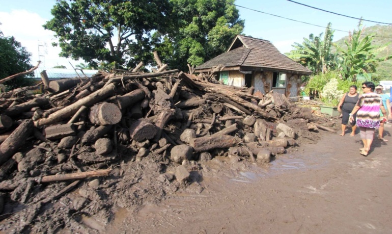 Intempéries à Hiva Oa: les dégâts estimés à 200 millions Fcpf