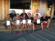 Beaucoup d’efforts pour le stage de formation d’instructeur de plongée PADI au centre TOPDIVE Tahiti