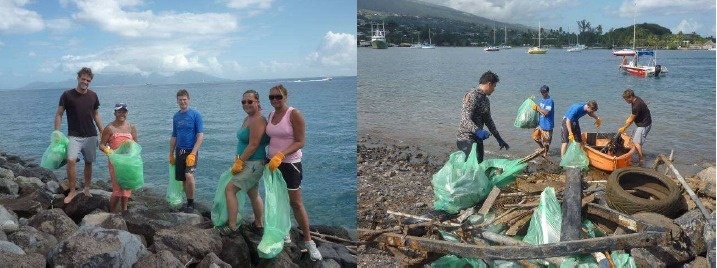 Cela fait plus de 5 ans que l’association organise des nettoyages du lagon et du littoral de Faa’a.