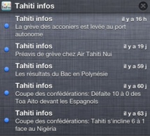 Bug des "push" sur l'appli Tahiti Infos