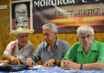 John Doom, Ronald Oldham et Bruno Barillot en conférence de presse ce mardi matin.