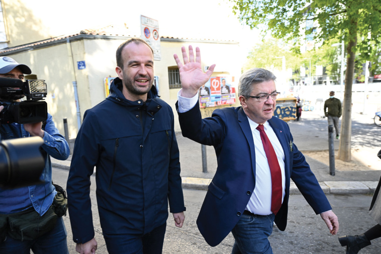 "On n'avait pas l'impression de discuter avec le même PS qu'il y a deux, trois ans", a rapporté à la presse le négociateur en chef de LFI Manuel Bompard. CHRISTOPHE SIMON / AFP