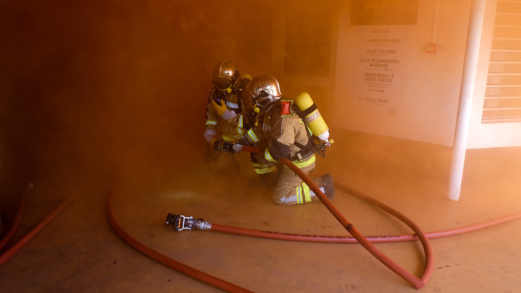 ​Exercice incendie grandeur nature à la Maison de la Culture