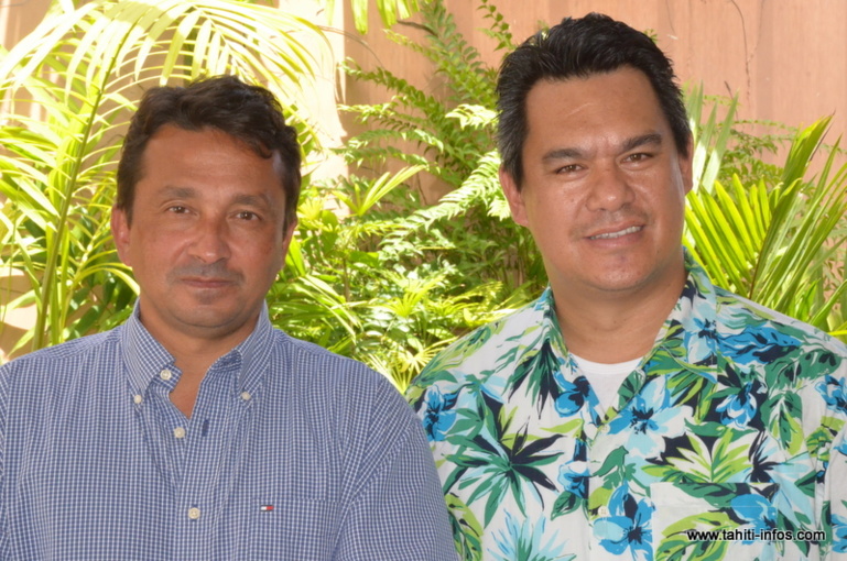 Jean-Paul Tuaiva et Nuihau Laurey, leaders de la liste Punaauia To’u Oire aux élections municipales