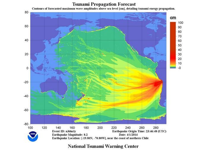 Alerte au tsunami après un puissant séisme au Chili