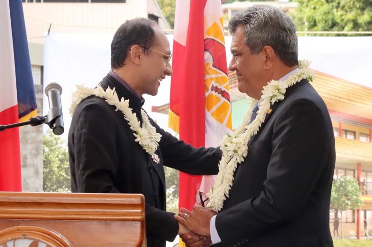 Richard Jimmy Chenoux, gardien du temple Kanti, fait chevalier de l’Ordre de Tahiti Nui