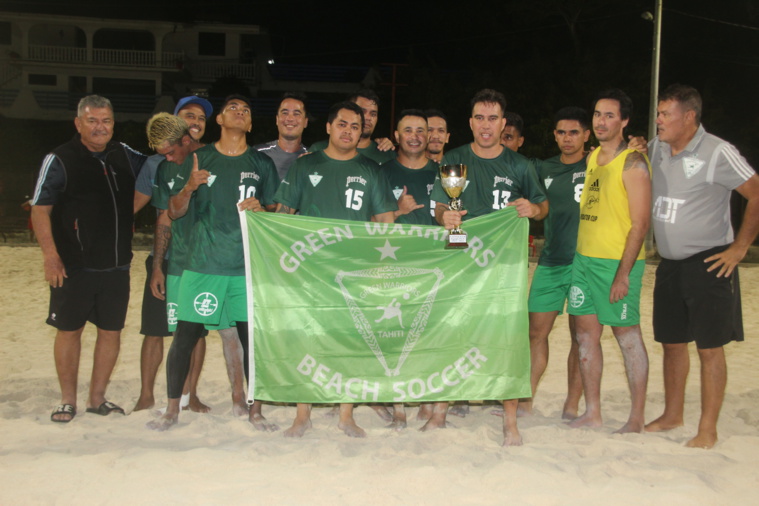 Les Green Warriors a largement dominé la 1re édition du Tournoi Beach Soccer Fun.
