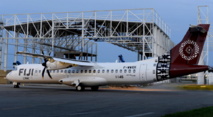 Le nouvel ATR-72-600 de Fiji Link, déjà frappé des nouvelles couleurs de la compagnie, est prêt à être livré.