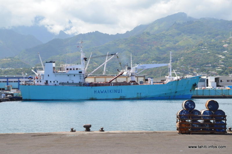 Le Hawaikinui Ferry a transporté près de 42000 tonnes de fret en direction des îles Sous-le-vent en 2012