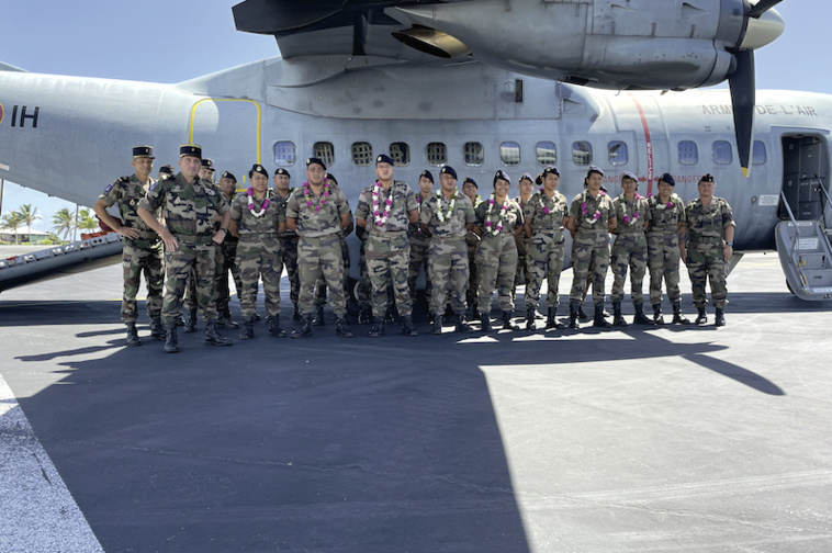 Arrivée des premiers stagiaires du RSMA à Hao