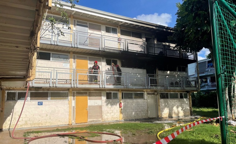 Après un incendie, 42 habitants de la cité Grand de Pirae relogés