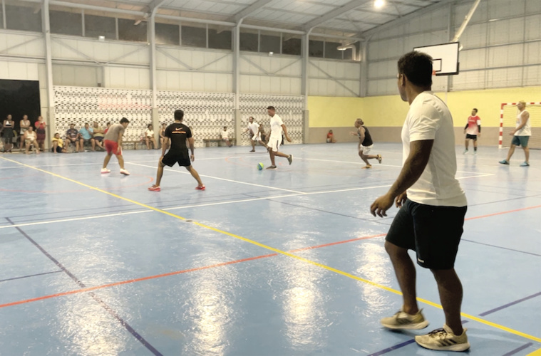 Les joueurs avaient hâte de pratiquer le futsal en cette période de Coupe du monde de football.