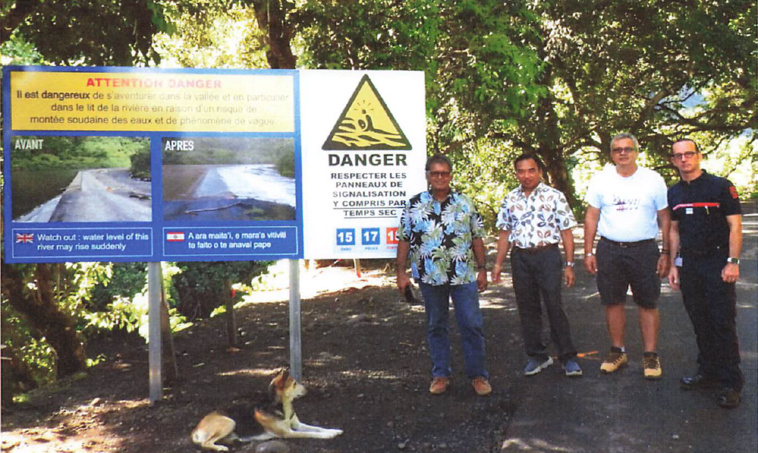 Des nouveaux panneaux de danger à Papenoo