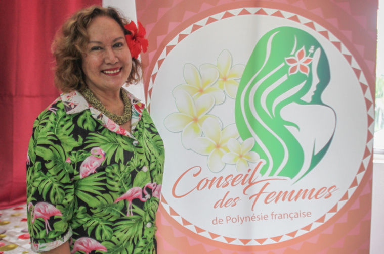 Chantal Galenon, présidente du conseil des femmes de Polynésie.