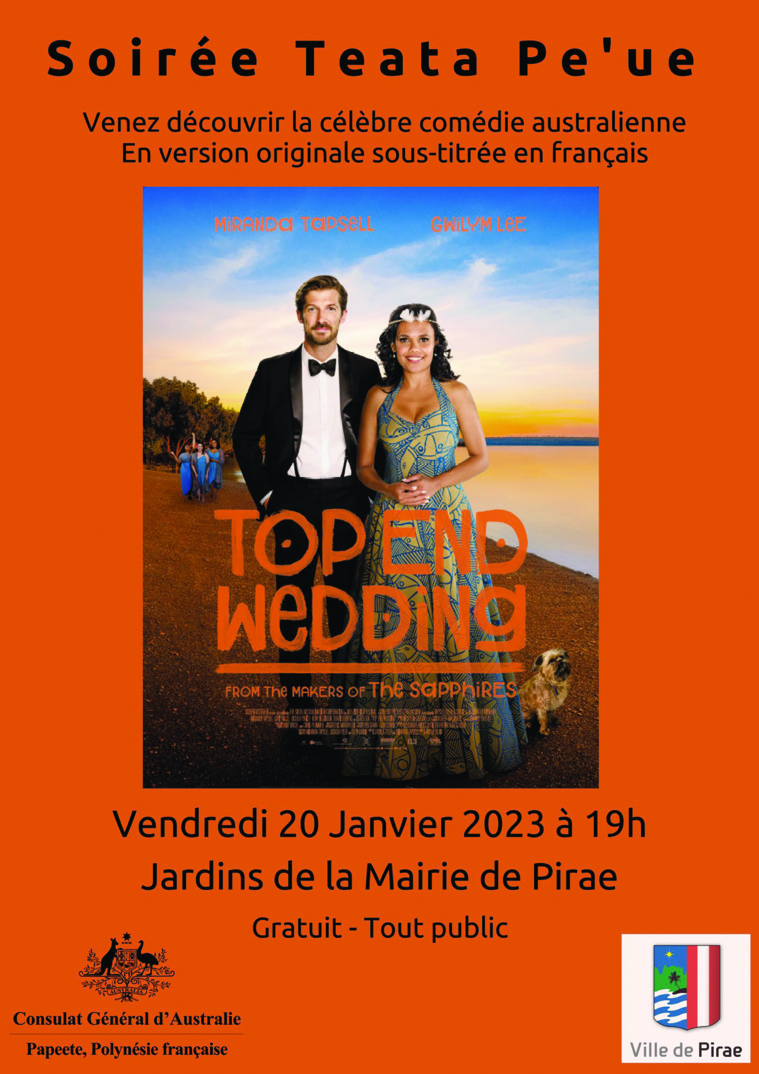 Le film australien Top End Wedding projeté gratuitement à Pirae