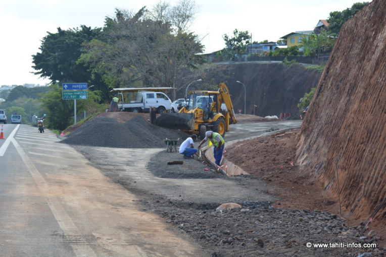 La nouvelle sortie vers la route de Saint-Hilaire pourrait ouvrir courant novembre prochain, après trois mois de travaux