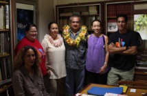 Heremoana Maamaatuaiahutapu en visite  au service de la culture et au musée de Tahiti et de ses îles