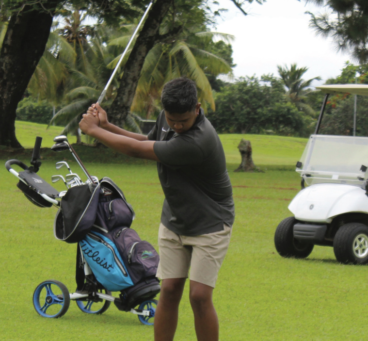 Tuaraina Tamata a de nouveau confirmé son statut de grand espoir du golf polynésien.
