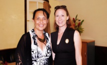 Tea Frogier rencontre la responsable de l’antenne polynésienne de l’agence des aires marines protégées