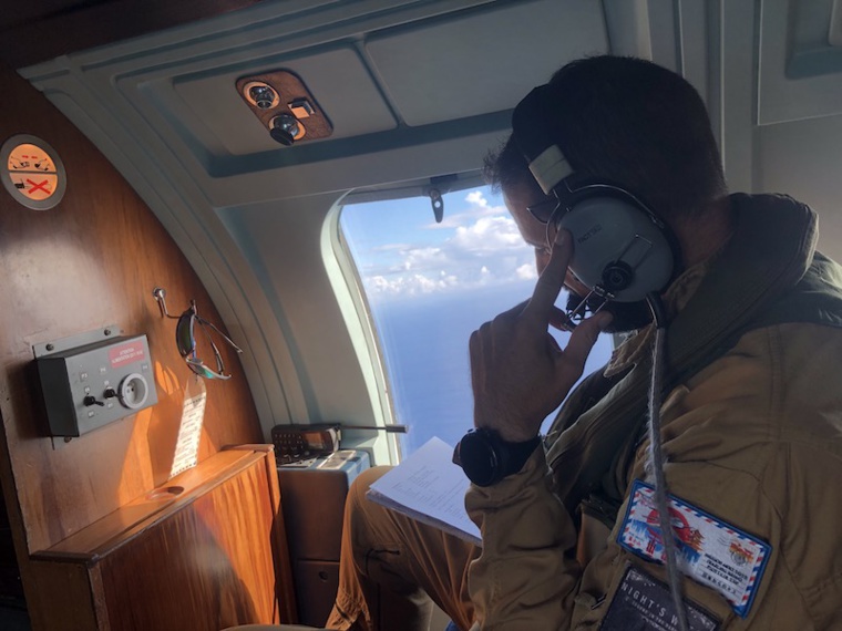 Entraînement tactique à la recherche en mer avec la 25F