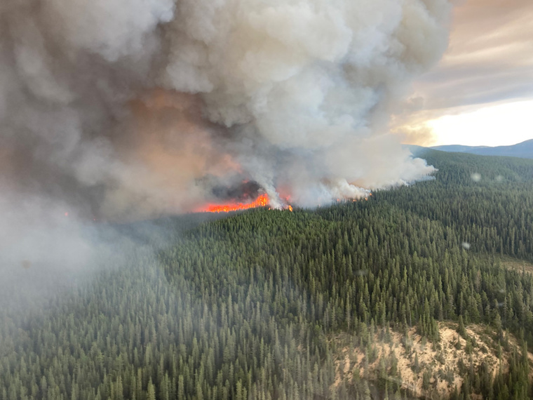 Crédit BC Wildfire Service / AFP