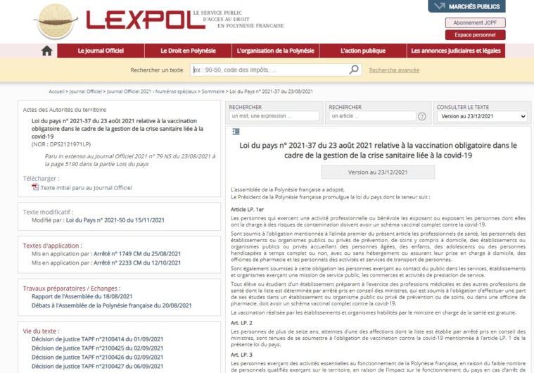 Le site Lexpol se met au reo mā’ohi