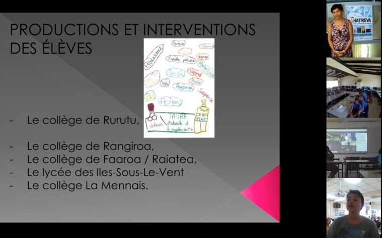 Remise des prix 2022. Elle s’est faite en distanciel car des établissements d'îles éloignées souhaitaient faire un retour sur leurs choix.