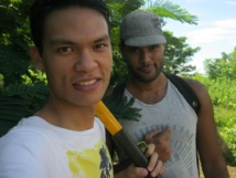 Au lycée agricole de Opunohu à Moorea Javan Teuhi a obtenu en 2009 un bac STAV. Ici avec Tuehiti Freeland, un camarade.