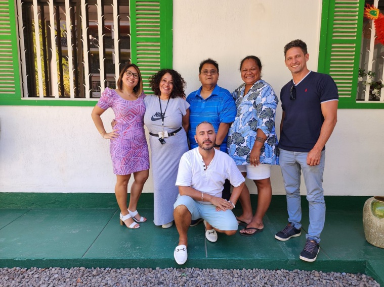 Membres de l'équipe de la Protection judiciaire de la jeunesse de Polynésie. Crédit photo : PJJ.