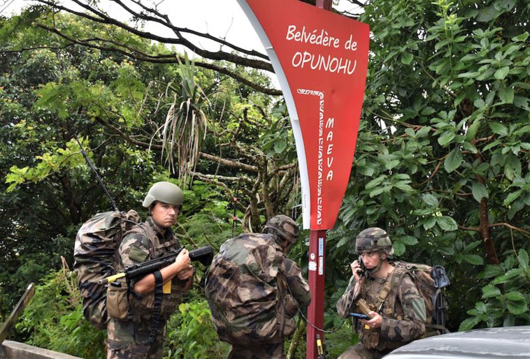 L'exercice “Sauvage” s'est déroulé autour du Belvédère de Moorea.