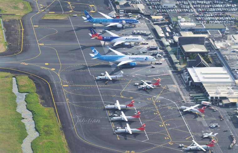 La reprise du trafic aérien en 2023 a contraint la société ADT à investir. Crédit photo : FB Tahitian Air/Port Views.