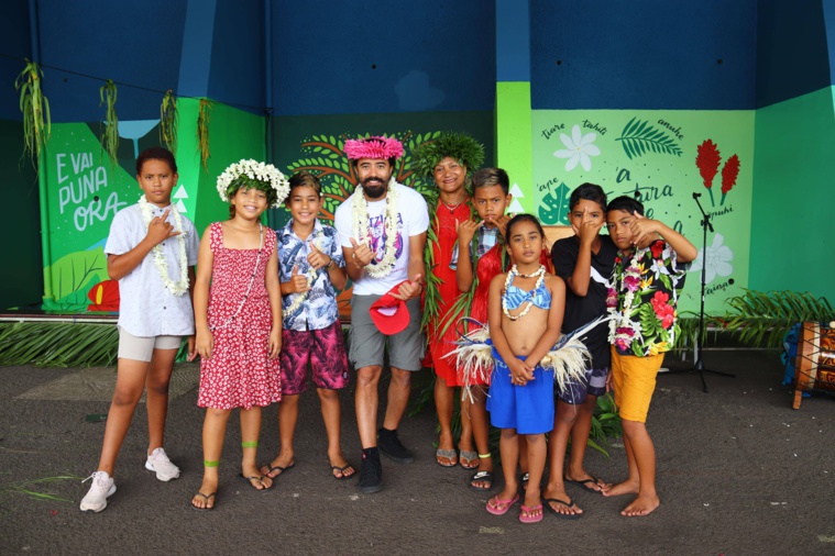 Les élèves sont contents, l'école arbore ses nouvelles couleurs.