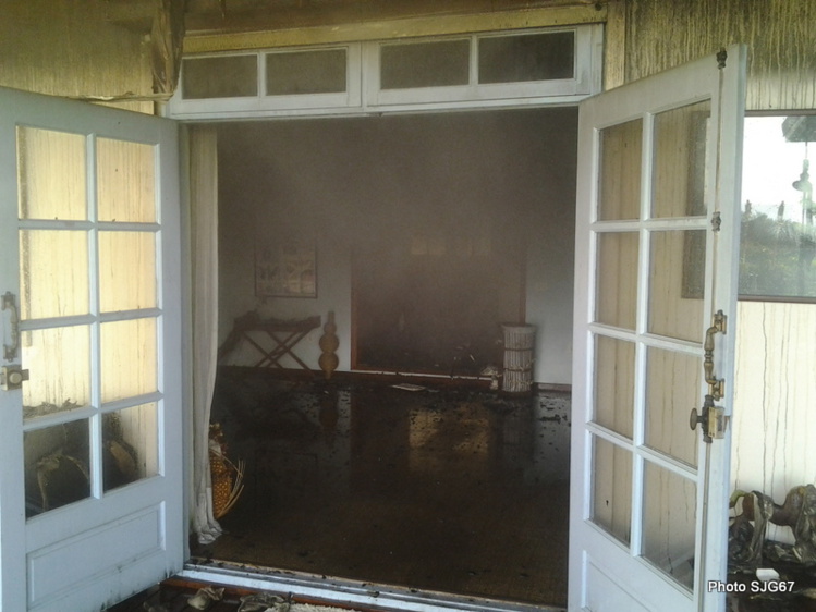 Une maison du lotissement Toa Roturahi ravagée par un incendie