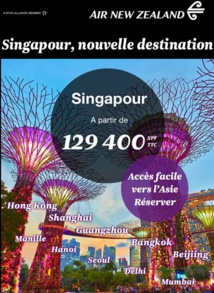 Air New Zealand ouvre Singapour