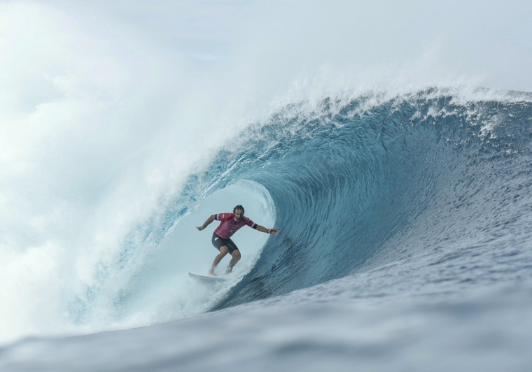 Joan Duru a signé le meilleur score de la journée (18,13 points) face au Mexicain Alan Cleland Quinonez (Crédit : AFP/Ben Thouard).