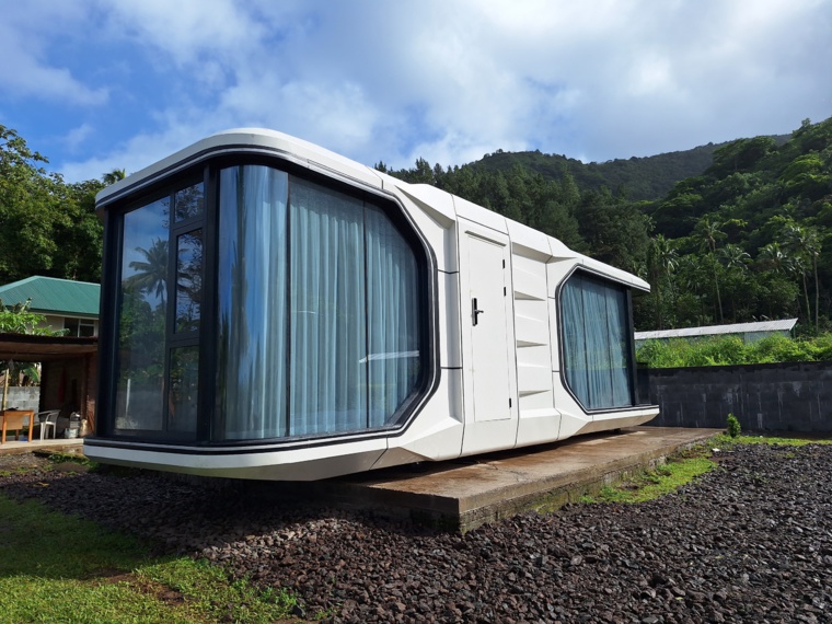 Installé chez l’un des associés, ce premier modèle fera office de showroom et de location saisonnière (Crédit : Anne-Charlotte Lehartel).