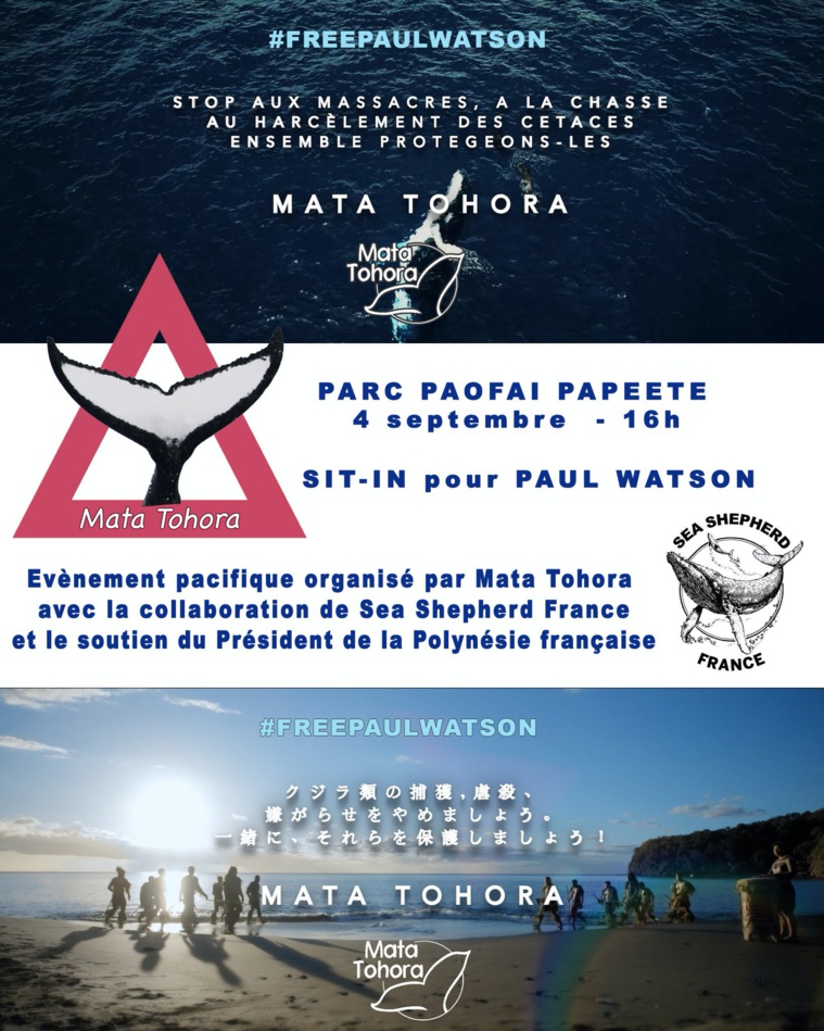 Un sit-in pour soutenir Paul Watson